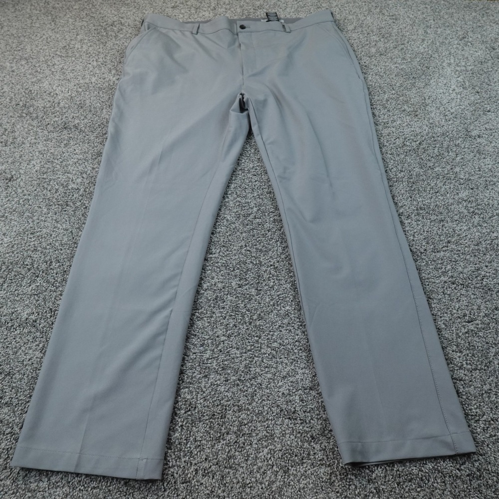 Greg Norman Pants Mens 40X32 Gray Chino Trouser Golf Stretch Performance Tech
